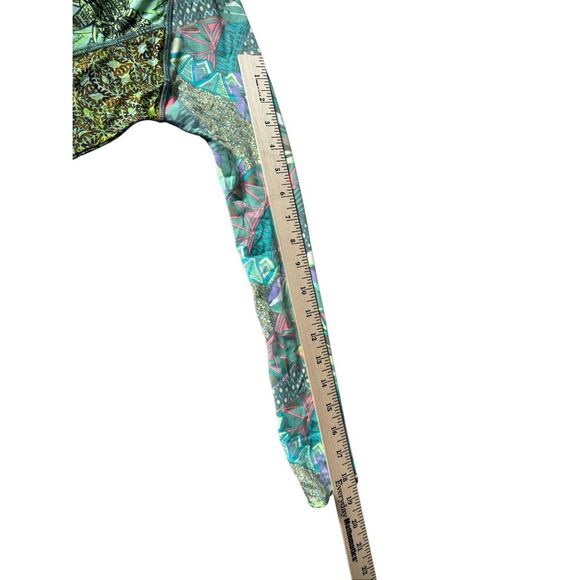 MAAJI SWIMWEAR SAND SURFER RASHGUARD Top size S Green Animal Tropical - Picture 9 of 9